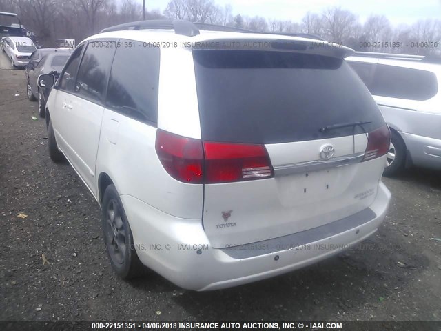 5TDBA22C45S043043 - 2005 TOYOTA SIENNA XLE/XLE LIMITED WHITE photo 3