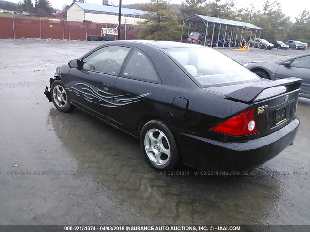 1HGEM22104L060622 - 2004 HONDA CIVIC DX VP BLACK photo 3
