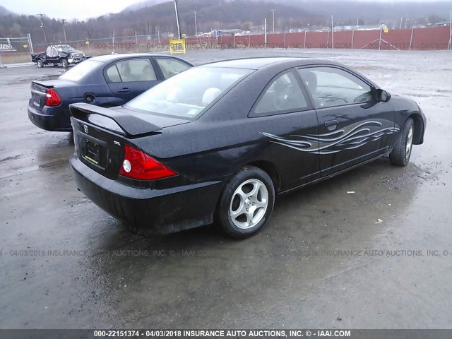 1HGEM22104L060622 - 2004 HONDA CIVIC DX VP BLACK photo 4