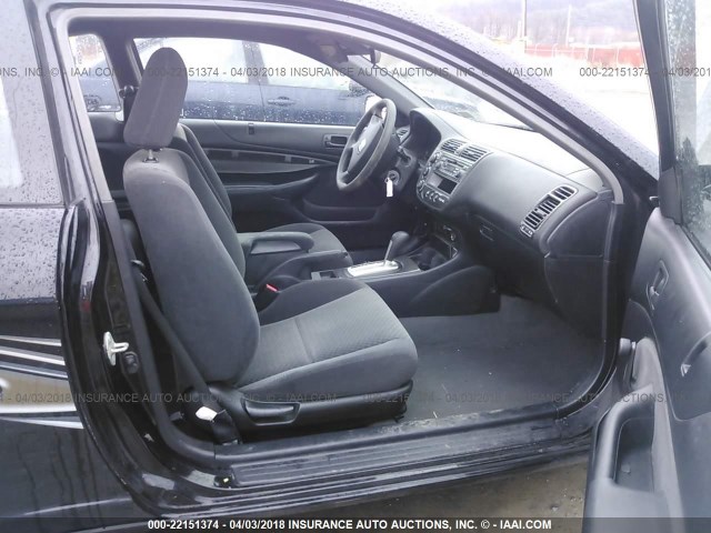 1HGEM22104L060622 - 2004 HONDA CIVIC DX VP BLACK photo 5