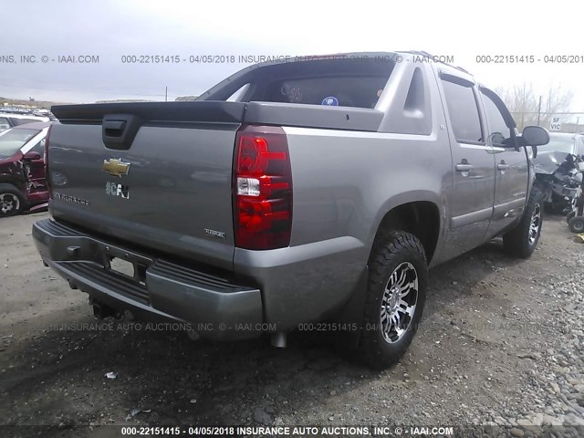 3GNEC12097G253153 - 2007 CHEVROLET AVALANCHE C1500 GRAY photo 4