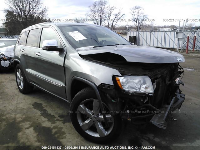 1J4RR6GT6BC629080 - 2011 JEEP GRAND CHEROKEE OVERLAND GRAY photo 1