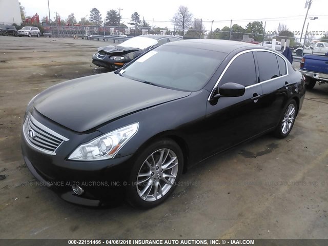 JN1CV6AP2AM407800 - 2010 INFINITI G37 SPORT BLACK photo 2