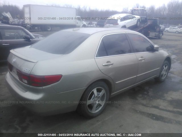 JHMCN36445C002896 - 2005 HONDA ACCORD HYBRID TAN photo 4