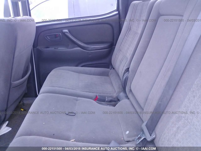 5TBDT44136S508545 - 2006 TOYOTA TUNDRA DOUBLE CAB SR5 WHITE photo 8