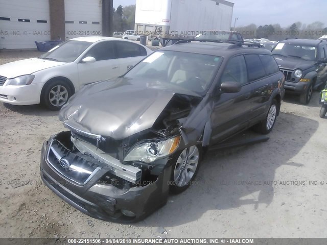 4S4BP66CX97343150 - 2009 SUBARU OUTBACK 2.5I LIMITED BROWN photo 2