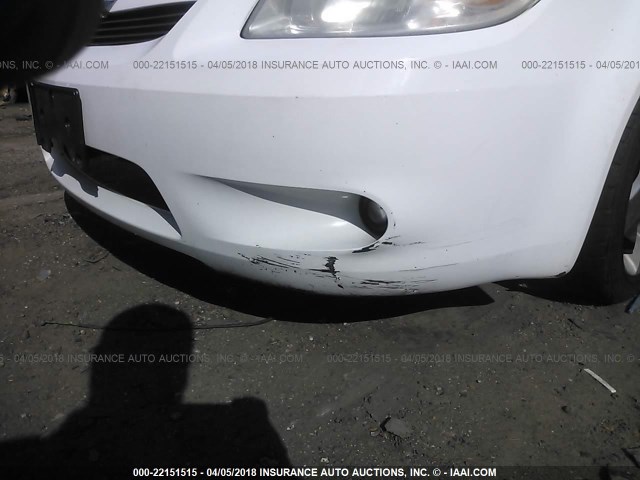 1G1AM55B467747416 - 2006 CHEVROLET COBALT SS WHITE photo 6