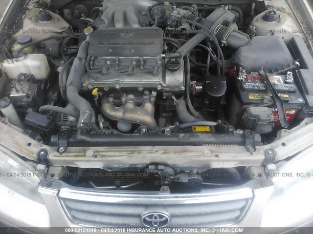 JT2BF22K810296932 - 2001 TOYOTA CAMRY CE/LE/XLE GOLD photo 10
