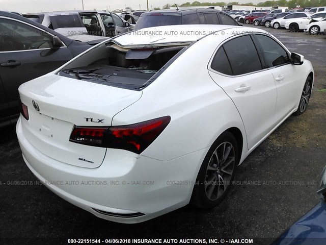 19UUB3F52FA001574 - 2015 ACURA TLX TECH WHITE photo 4