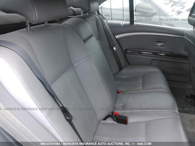 WBAHN83516DT39911 - 2006 BMW 750 LI GRAY photo 8