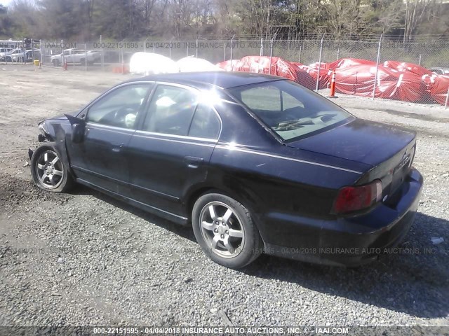 4A3AA46H63E157378 - 2003 MITSUBISHI GALANT ES/LS/GTZ BLACK photo 3