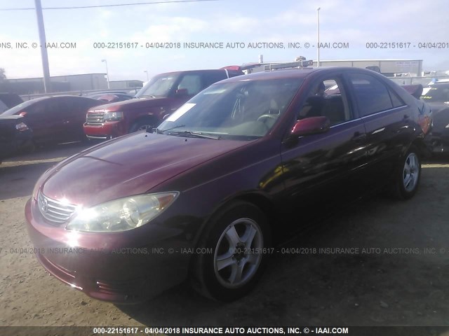4T1BE30K76U158149 - 2006 TOYOTA CAMRY LE/XLE/SE მუქწითელი ფოტო 2