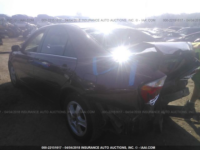 4T1BE30K76U158149 - 2006 TOYOTA CAMRY LE/XLE/SE მუქწითელი ფოტო 3