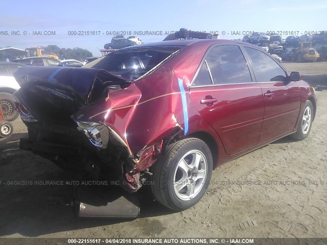 4T1BE30K76U158149 - 2006 TOYOTA CAMRY LE/XLE/SE მუქწითელი ფოტო 4