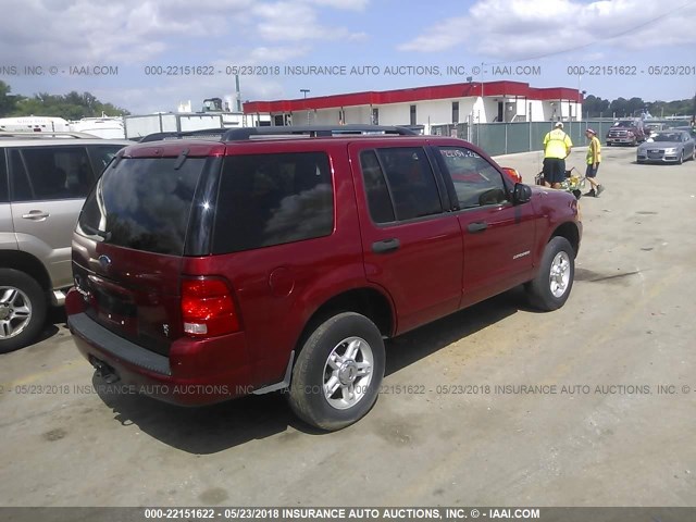 1FMZU73W94UB71523 - 2004 FORD EXPLORER XLT/XLT SPORT/NBX RED photo 4