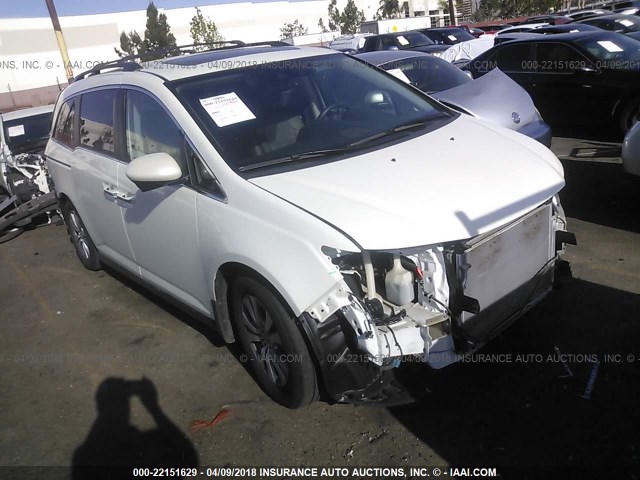 5FNRL5H66GB004828 - 2016 HONDA ODYSSEY EXL თეთრი ფოტო 1