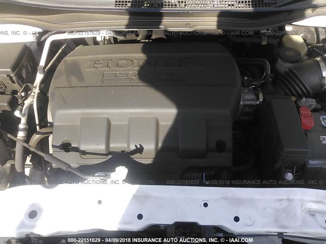 5FNRL5H66GB004828 - 2016 HONDA ODYSSEY EXL თეთრი ფოტო 10