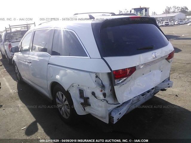 5FNRL5H66GB004828 - 2016 HONDA ODYSSEY EXL თეთრი ფოტო 3