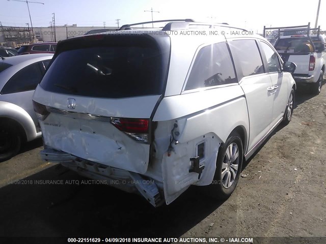 5FNRL5H66GB004828 - 2016 HONDA ODYSSEY EXL თეთრი ფოტო 4