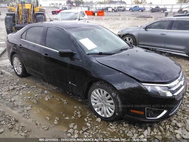 3FADP0L3XAR335972 - 2010 FORD FUSION HYBRID BLACK photo 1