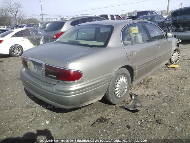 1G4HP52K444163111 - 2004 BUICK LESABRE CUSTOM GOLD photo 4