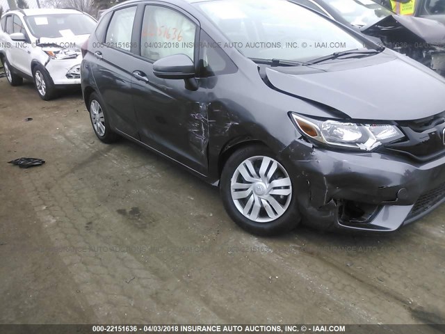 3HGGK5H58HM710506 - 2017 HONDA FIT LX GRAY photo 1