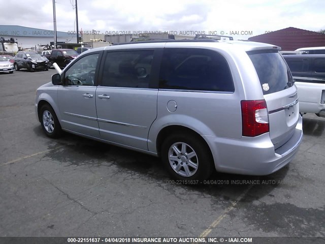 2C4RC1BG7CR312549 - 2012 CHRYSLER TOWN & COUNTRY TOURING SILVER photo 3