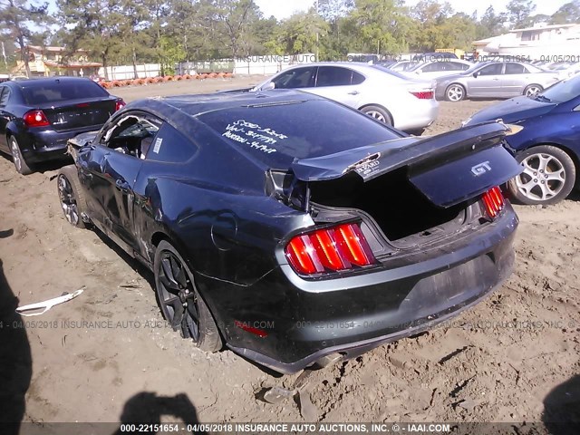 1FA6P8CF7F5347783 - 2015 FORD MUSTANG GT GRAY photo 3