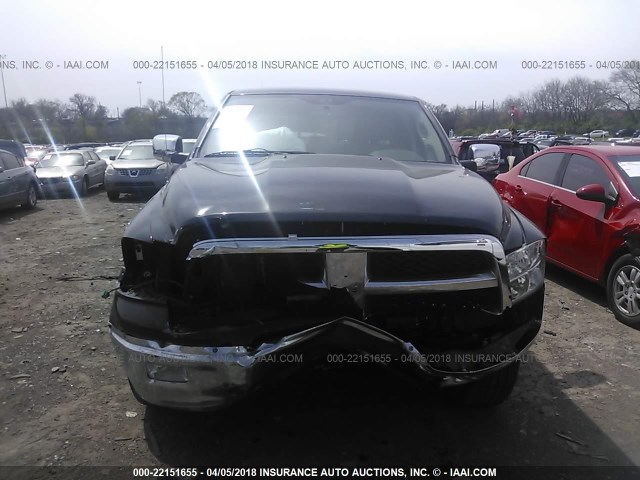 1C6RD6JT0CS159785 - 2012 DODGE RAM 1500 LARAMIE BLACK photo 6