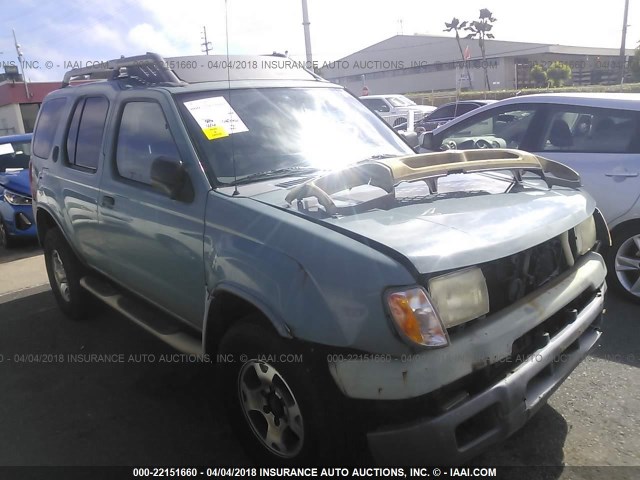 5N1ED28T61C500289 - 2001 NISSAN XTERRA XE/SE BLUE photo 1