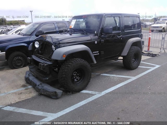 1J4AA2D13BL533486 - 2011 JEEP WRANGLER SPORT BLACK photo 2