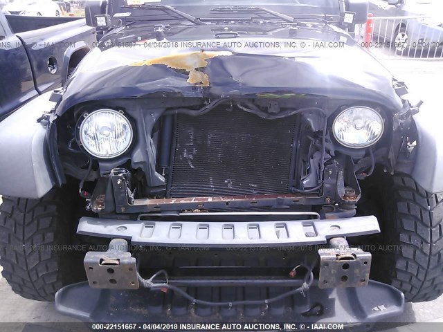 1J4AA2D13BL533486 - 2011 JEEP WRANGLER SPORT BLACK photo 6