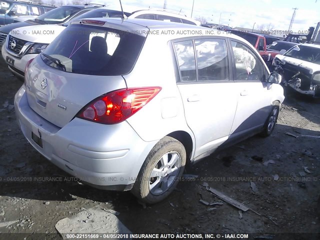 3N1BC1CP8CK295153 - 2012 NISSAN VERSA S/SL SILVER photo 4