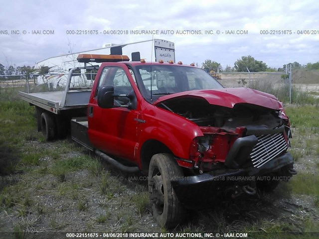 1FDAF56F0YEC96451 - 2000 FORD F550 SUPER DUTY RED photo 1