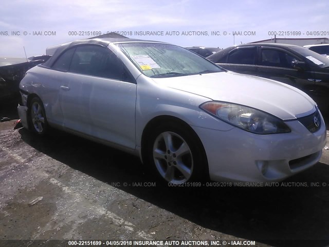 4T1FA38P06U079614 - 2006 TOYOTA CAMRY SOLARA SE/SLE WHITE photo 1