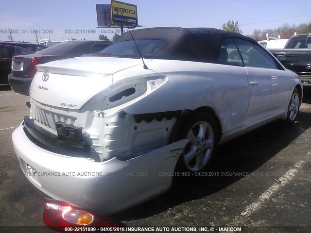 4T1FA38P06U079614 - 2006 TOYOTA CAMRY SOLARA SE/SLE WHITE photo 4