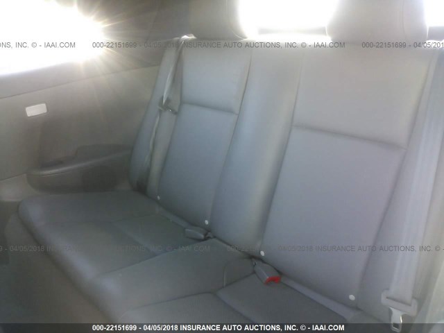 4T1FA38P06U079614 - 2006 TOYOTA CAMRY SOLARA SE/SLE WHITE photo 8