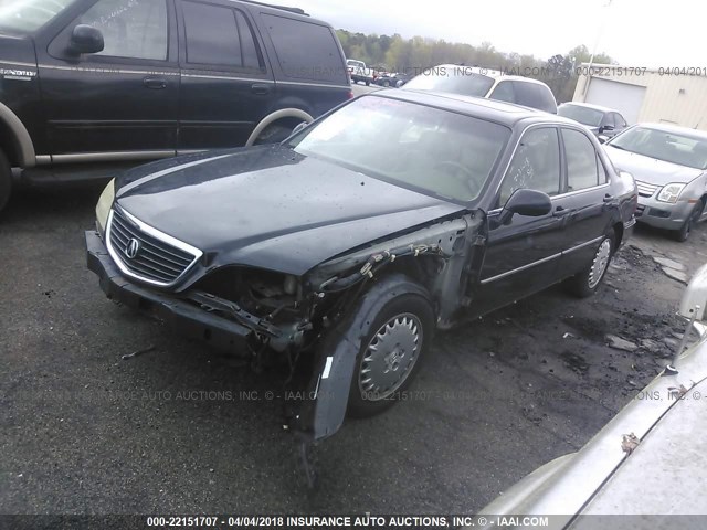 JH4KA9650YC013756 - 2000 ACURA 3.5RL BLACK photo 2