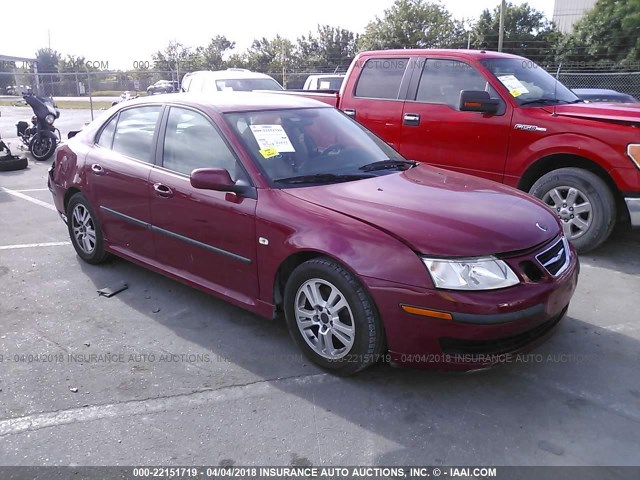 YS3FD49Y871017303 - 2007 SAAB 9-3 2.0T RED photo 1