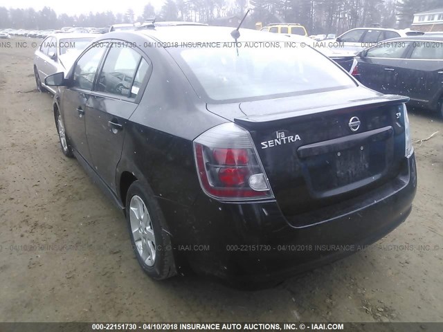 3N1AB6AP0AL685962 - 2010 NISSAN SENTRA 2.0/2.0S/SR/2.0SL BLACK photo 3