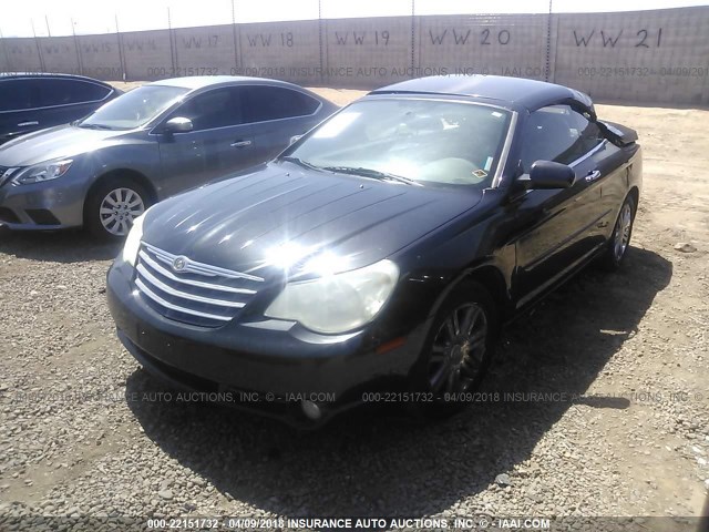 1C3LC65M68N130967 - 2008 CHRYSLER SEBRING LIMITED BLACK photo 2