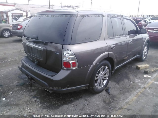 5S3ET13M182801418 - 2008 SAAB 9-7X 5.3I GRAY photo 4