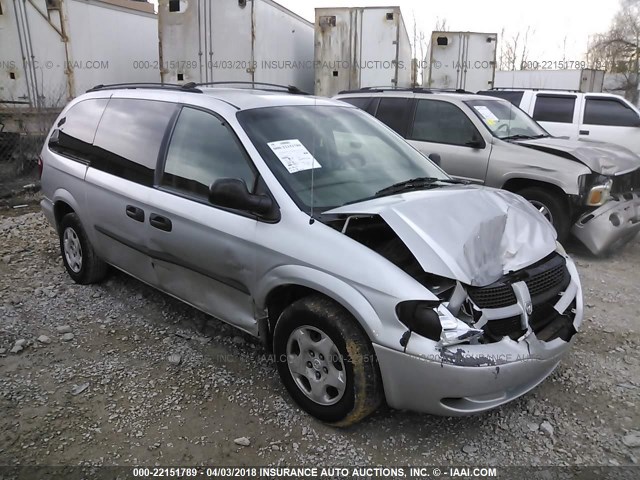 1D4GP24R93B261928 - 2003 DODGE GRAND CARAVAN SE GRAY photo 1