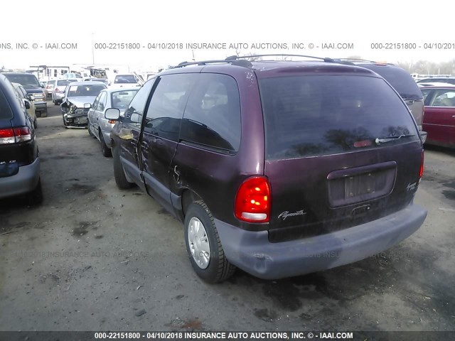 2P4GP45G2XR320536 - 1999 PLYMOUTH VOYAGER SE/EXPRESSO PURPLE photo 3