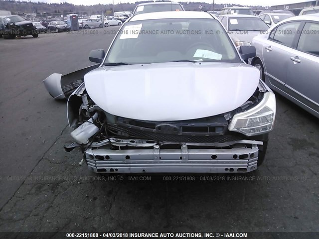 1FAHP35N68W300905 - 2008 FORD FOCUS SE/SEL/SES SILVER photo 6