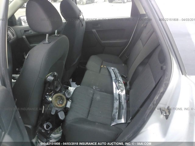 1FAHP35N68W300905 - 2008 FORD FOCUS SE/SEL/SES SILVER photo 8