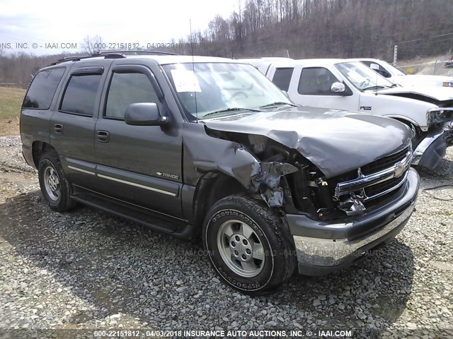 1GNEK13Z82R226423 - 2002 CHEVROLET TAHOE K1500 GRAY photo 1