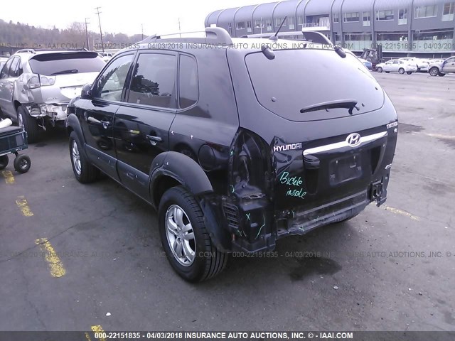 KM8JN72D47U502958 - 2007 HYUNDAI TUCSON SE/LIMITED BLACK photo 3