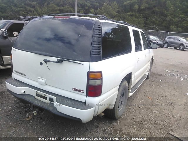 1GKFK66U73J170635 - 2003 GMC YUKON XL DENALI WHITE photo 4