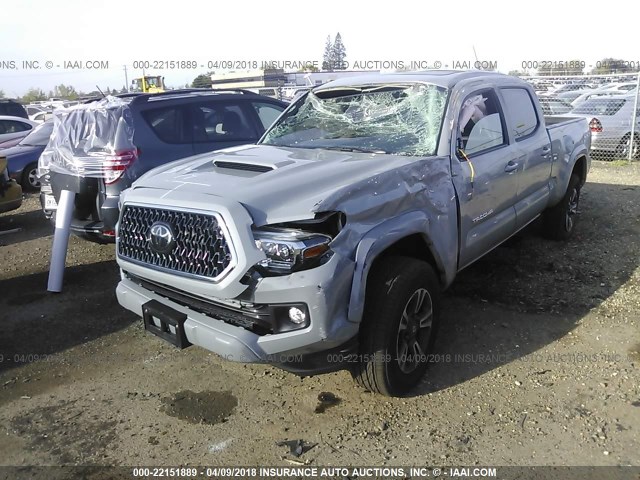 3TMDZ5BN6JM037632 - 2018 TOYOTA TACOMA DBL CAB/SR5/TRD SPORT/OR SILVER photo 6